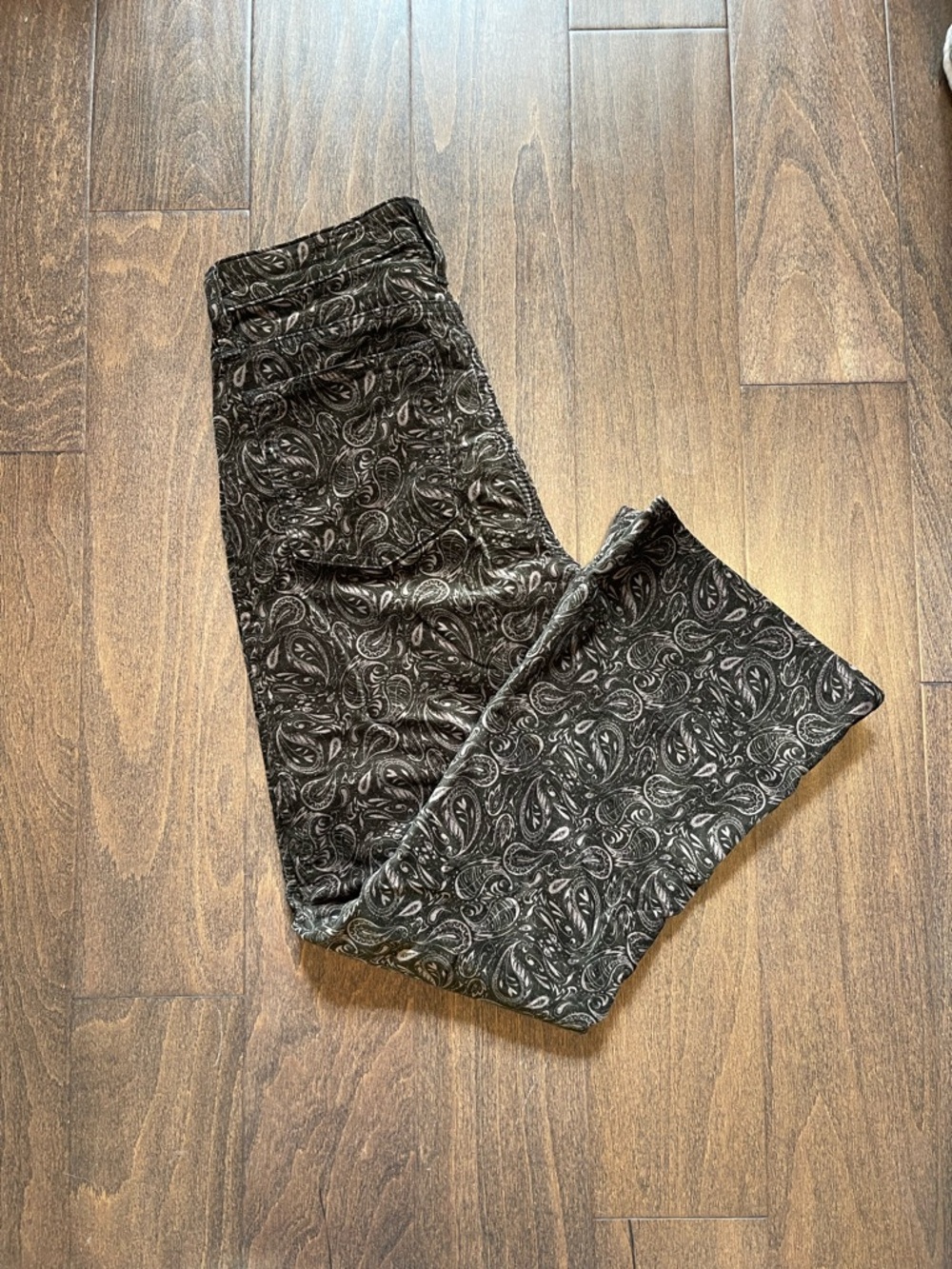 AG Adriano Goldschmied Black Paisley Jeans